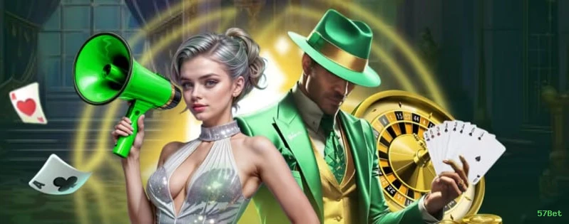 Imagem promocional da experiência de game da 57Bet